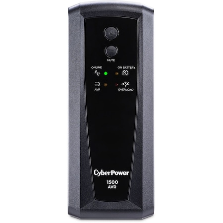 Cyberpower UPS System, 1500VA, Line Interactive, Out: 120V AC In: 120V AC CP1500AVRT